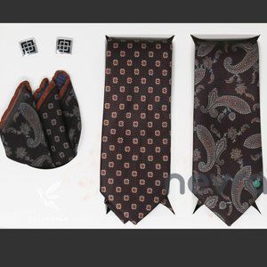 Colibryan Cufflinks, Pocket Square/Scarf & Necktie